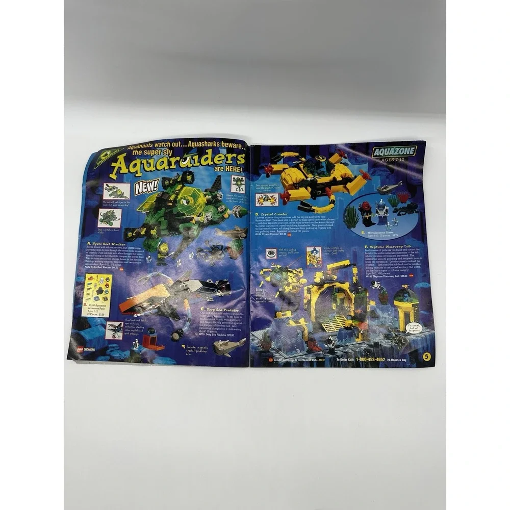 Vintage LEGO Mania Magazine Fright Knights 1997 Aquazone Catalog Guide Lot